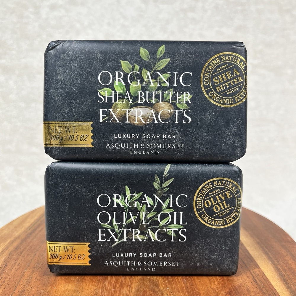 Asquith & Somerset England Luxury‎ Bar Soap 10.5oz Organic Olive Oil Shea Butter
